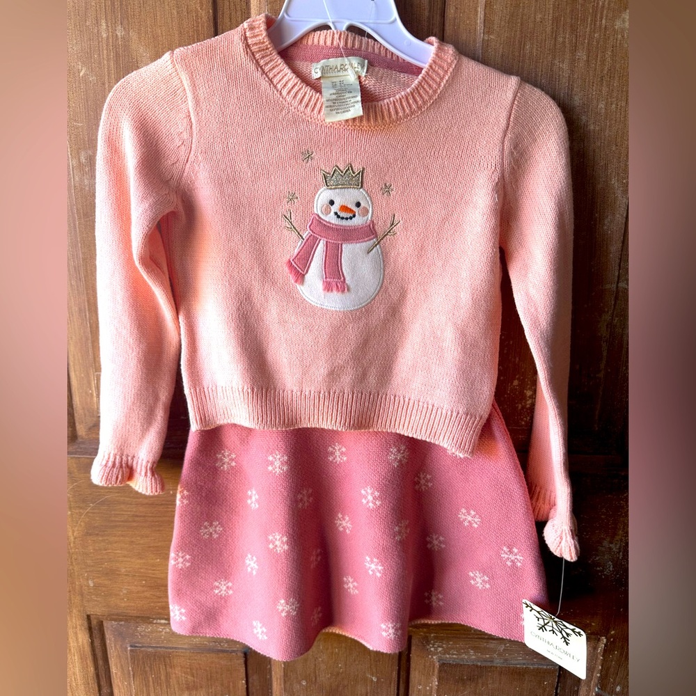 Girls 2-piece Christmas Sweater/Skirt Set
